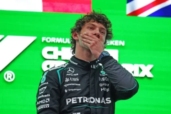 Kimi Antonelli nearly had a heart attack at the end of the race