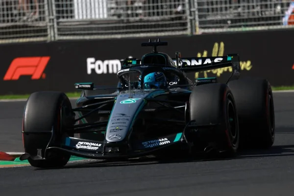 George Russell takes pole in Melbourne, Verstappen crashed in Q1