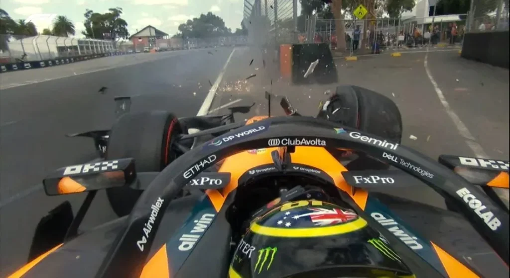 Oscar Piastri dépité après son crash à Melbourne : 