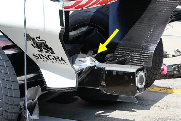 Ferrari is already inspiring the competition: Haas copies its exhaust wing in China