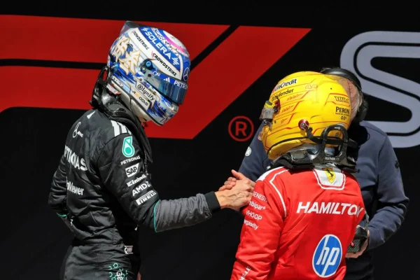 George Russell surprised by Hamilton's attack at the Shanghai sprint