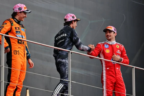 Charles Leclerc fought well to return to the podium at Suzuka