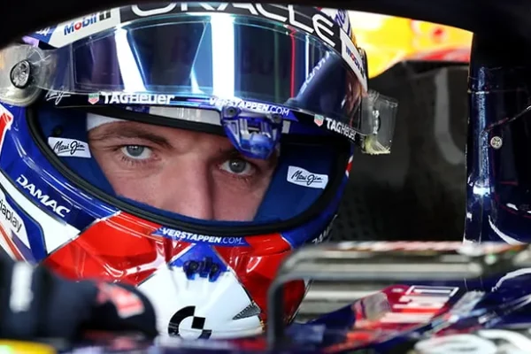 Verstappen enters with a Mercedes in Red Bull colors