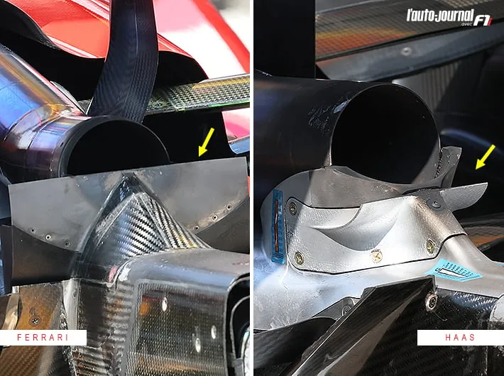 Ferrari is already inspiring the competition: Haas copies its exhaust wing in China