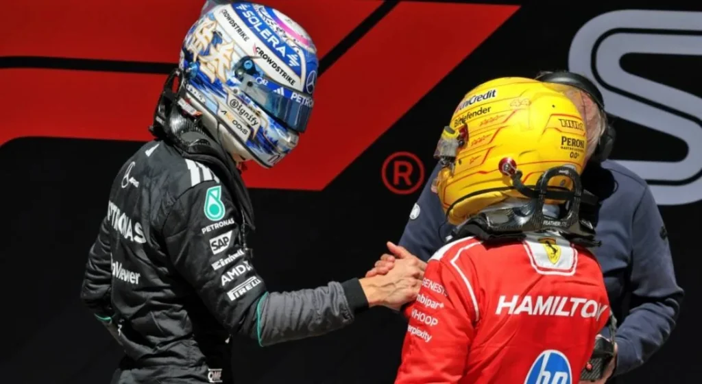 George Russell surprised by Hamilton's attack at the Shanghai sprint