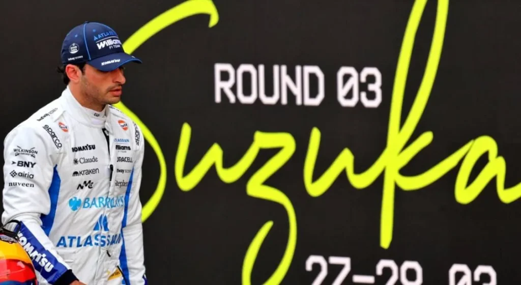 Williams struggles at Suzuka: Carlos Sainz narrowly through to Q2
