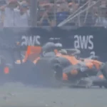The mind-blowing scene: a home camera captures Oscar Piastri's crash in Australia