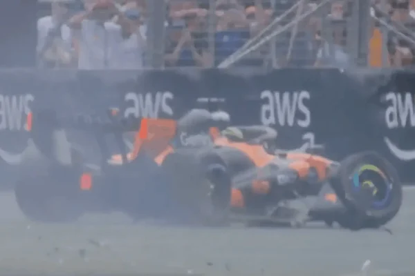 The mind-blowing scene: a home camera captures Oscar Piastri's crash in Australia