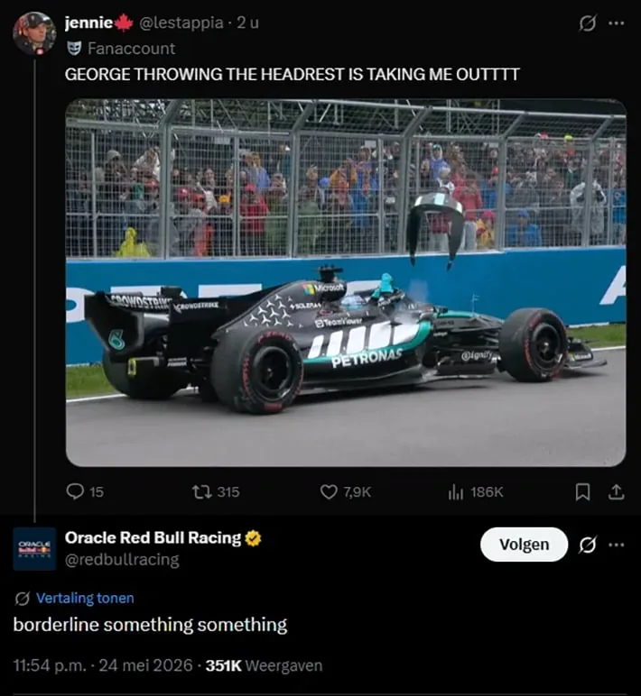 Red Bull mocks Russell after his retirement in Canada and reignites tension with Verstappen