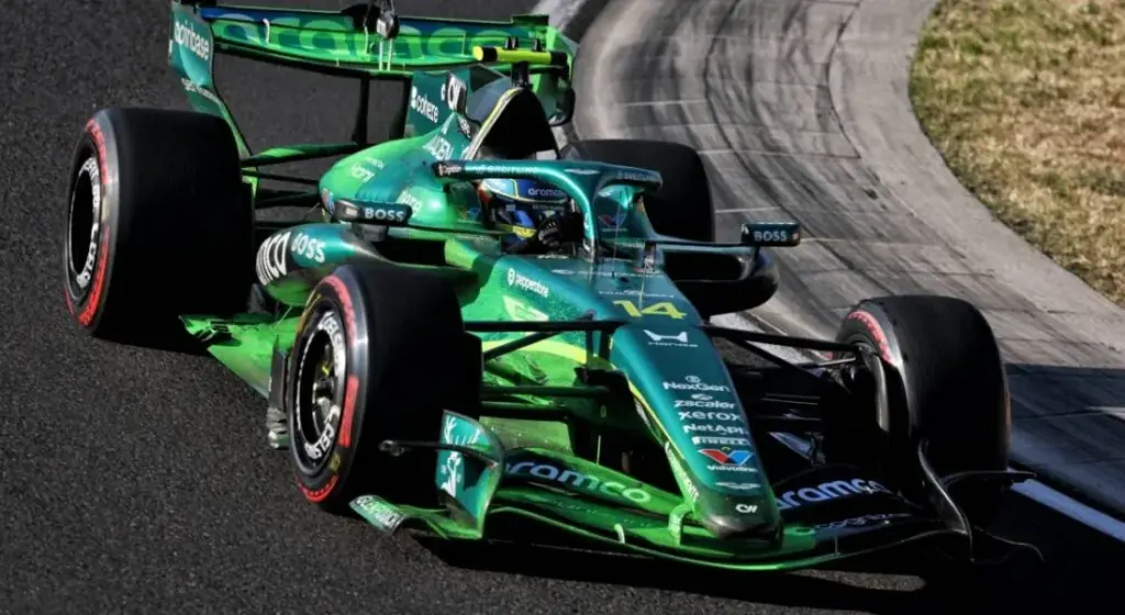 Fernando Alonso sees a very encouraging first sign with the new Aston Martin