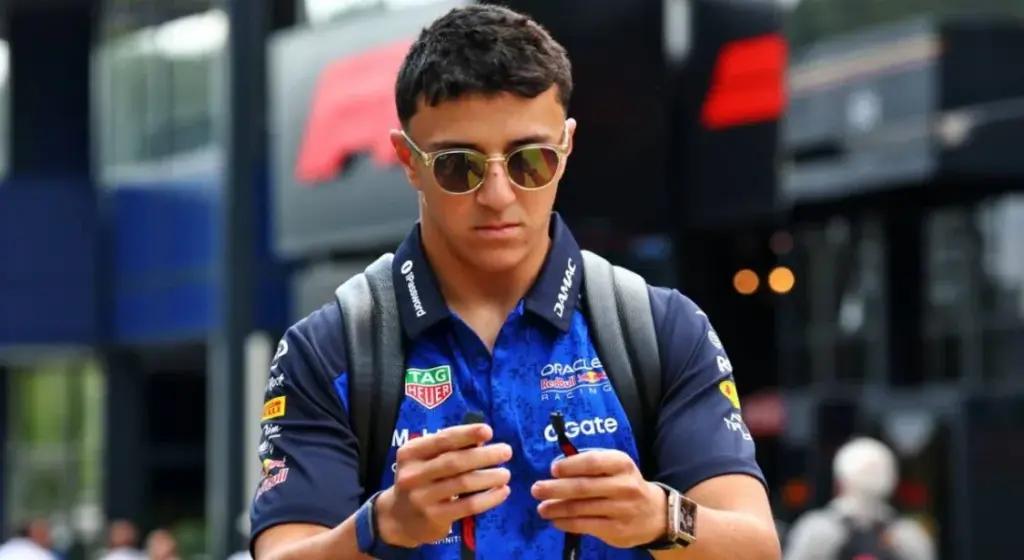 Isack Hadjar will start from the back of the grid