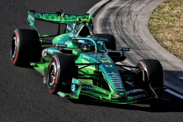 Fernando Alonso sees a very encouraging first sign with the new Aston Martin