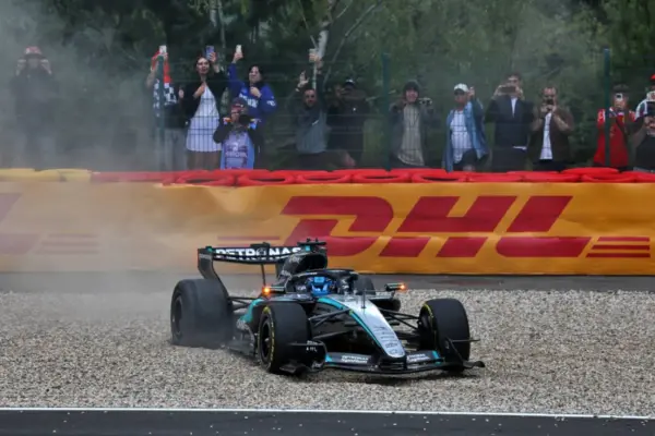 George Russell explodes against Mercedes after his retirement at Spa
