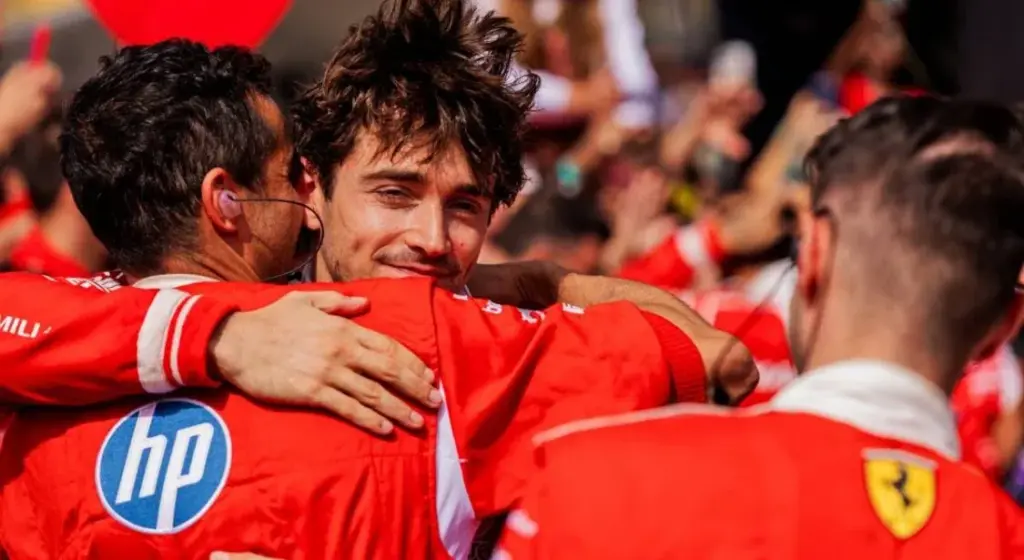 Charles Leclerc keeps his feet on the ground after his victory at Silverstone: 