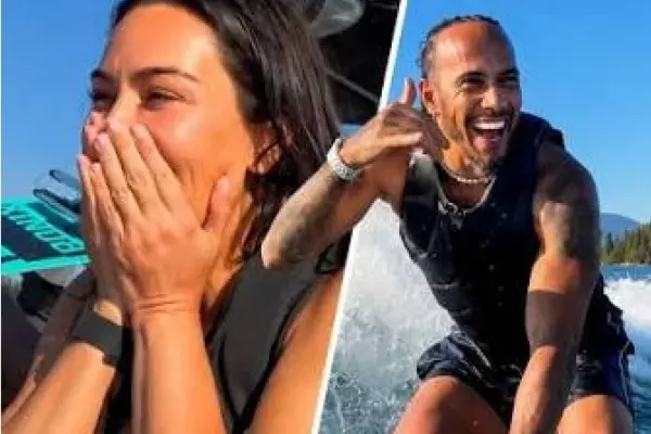 Lewis Hamilton impresses Kim Kardashian with his talents… in wakeboarding!