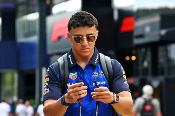Isack Hadjar will start at the back of the grid in Spa