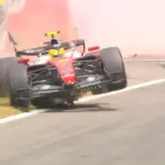 Lewis Hamilton destroys his Ferrari before qualifying at Spa