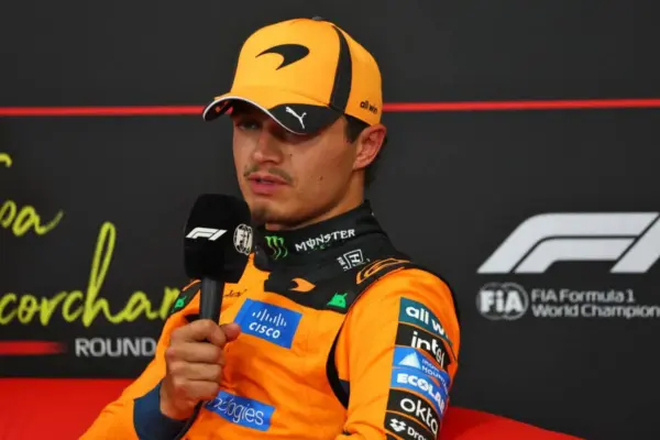 Lando Norris frustrated after his strong qualifying at Spa: "It's a shame to drop ten places"