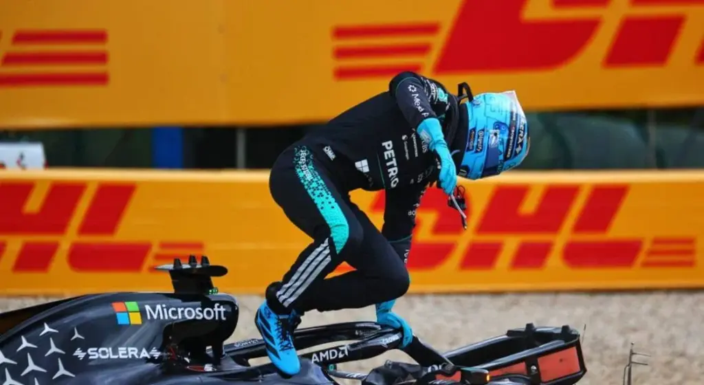 Toto Wolff at Russell's bedside after a catastrophic weekend