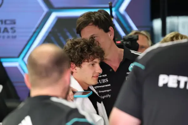 Toto Wolff refuses to get carried away with Kimi Antonelli despite his lead in the championship