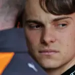 Oscar Piastri reacts to discussions between Verstappen and McLaren