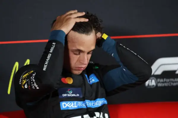 Lando Norris bitter after losing a promised victory in Madrid: "I couldn't do anything"