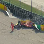 Énorme accident de Charles Leclerc à Monza : drapeau rouge et abandon pour la Ferrari